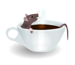 rat in coffee